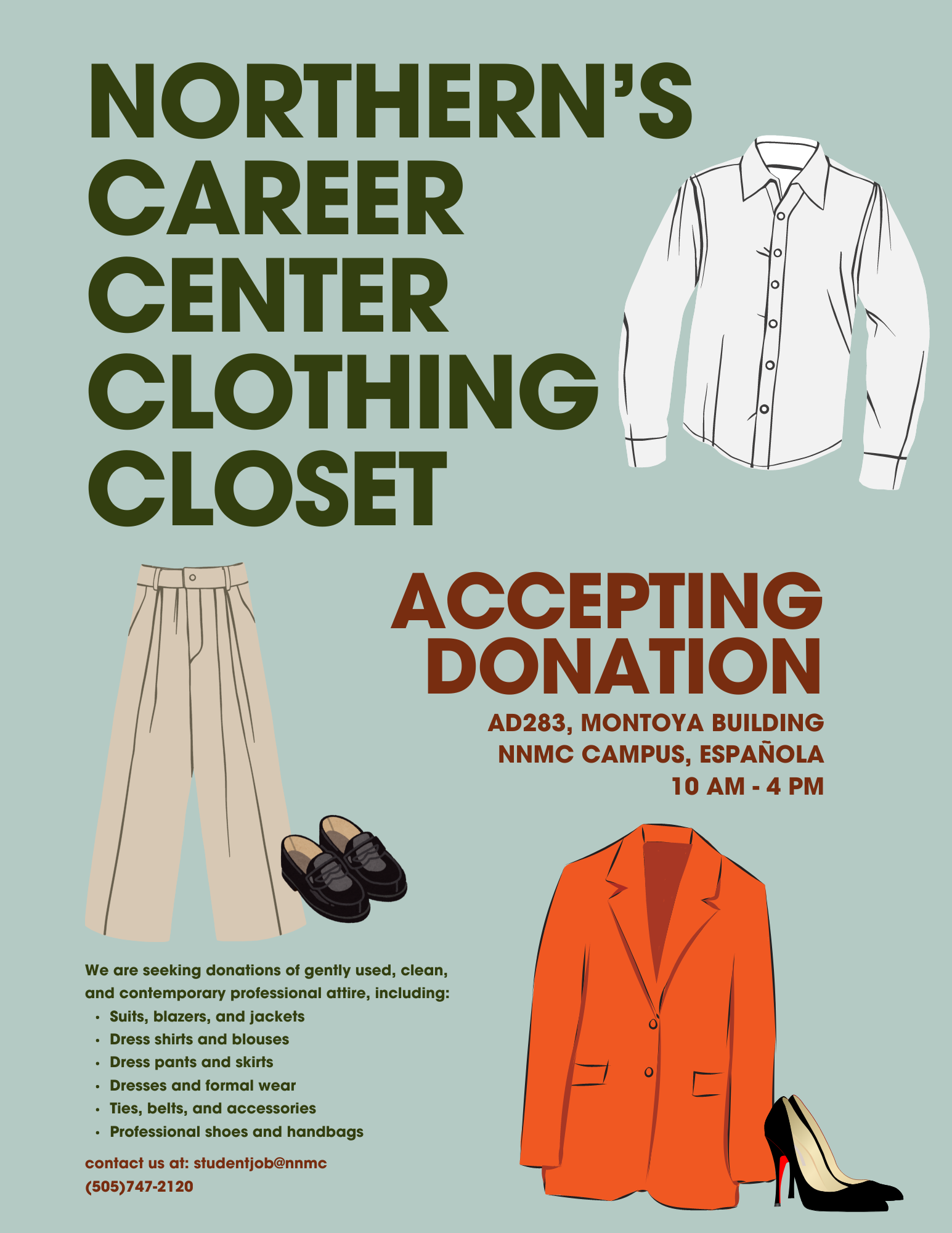 Career Closet Donation Flyer